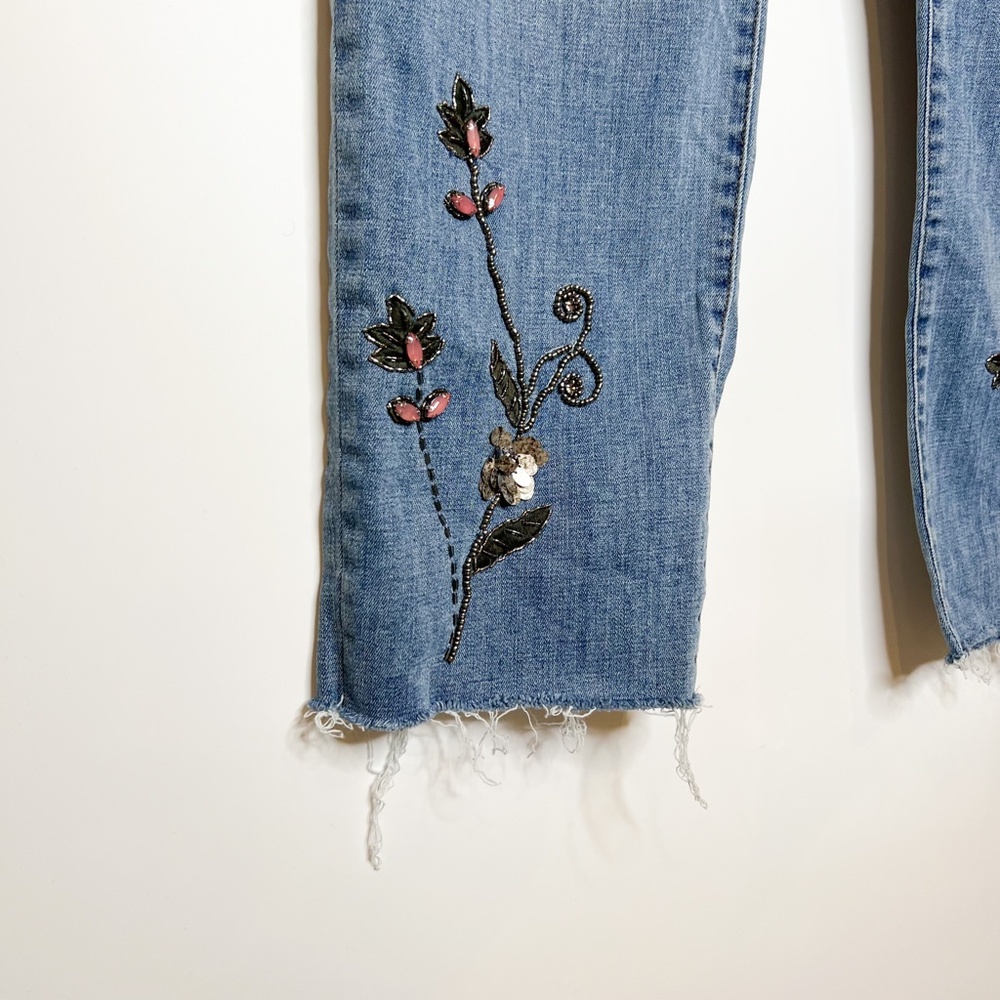 Chicos Jeans So Slimming Beaded Vines Girlfriend Ankle Jeans - Picture 3 of 10